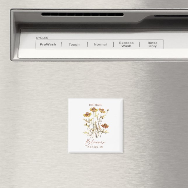 Varje blomma blommar i sin egen tid - Höst Magnet (In Situ (Dishwasher))