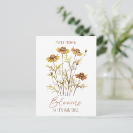 Varje Blomma Blommar i sin Egen Tid - Höst Vykort