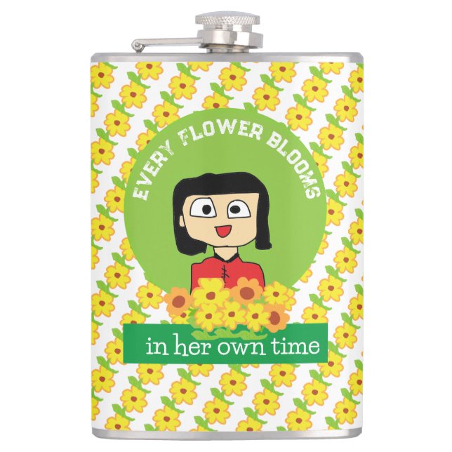 varje blomma blommar på sin egen tid fickplunta (Framsidan)