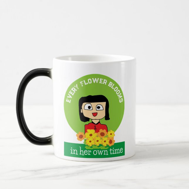 varje blomma blommar på sin egen tid magisk mugg (Vänster)
