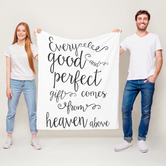 Varje Bra- och Perfekt-gåva kommer från himlen ova Fleecefilt (På plats)