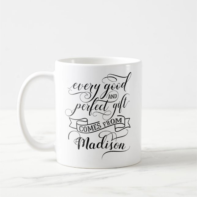Varje Bra- och Perfekt-gåva kommer från Madison Kaffemugg (Vänster)