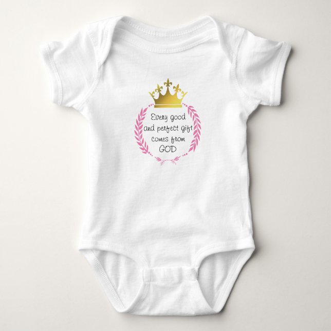 VARJE BRA OCH PERFEKT GIFT FRÅN GOD | FLICKA T SHIRT (Framsida)