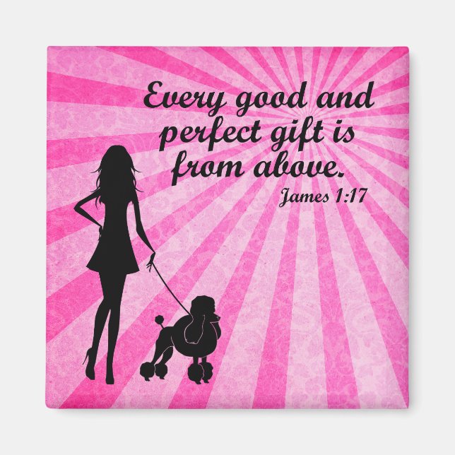 Varje Bra och Perfekt Gift James 1:17 Christian Magnet (Framsidan)