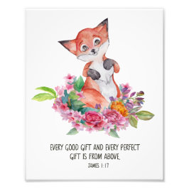 Varje Bra och Perfekt, skript James 1:17 Fototryck