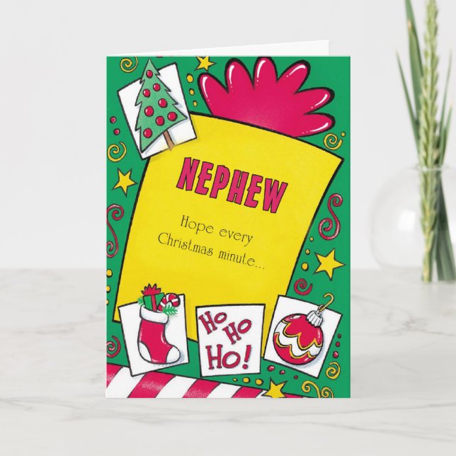 Varje brorsonhopp jul noterar… helgkort (Framsida)