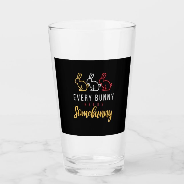 Varje Bunny behöver lite Bunny Glaskopp (Framsida)