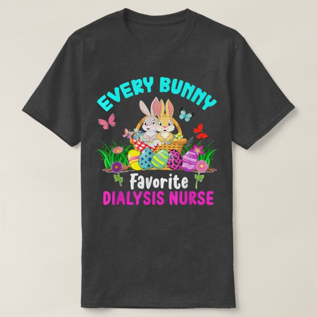 Varje Bunny Favorite Dialysis Nurse Cute Bunnies E T Shirt (Design framsida)