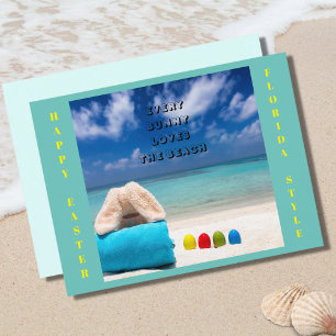 Varje Bunny Kärlek, Beach Florida Påsk Vykort