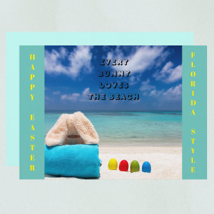 Varje Bunny Kärlek, Beach Påsk från Florida Julkort