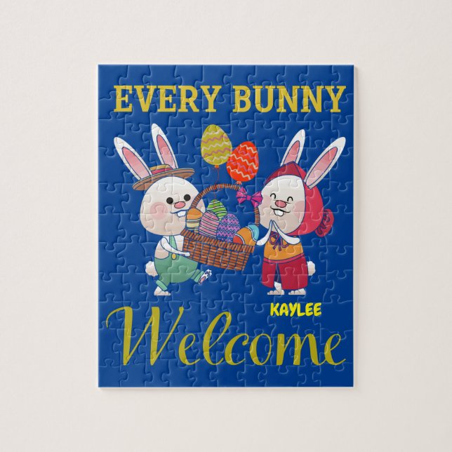 "VARJE BUNNY" PUZZLE-PERSONLIG PUSSEL (Vertikal)