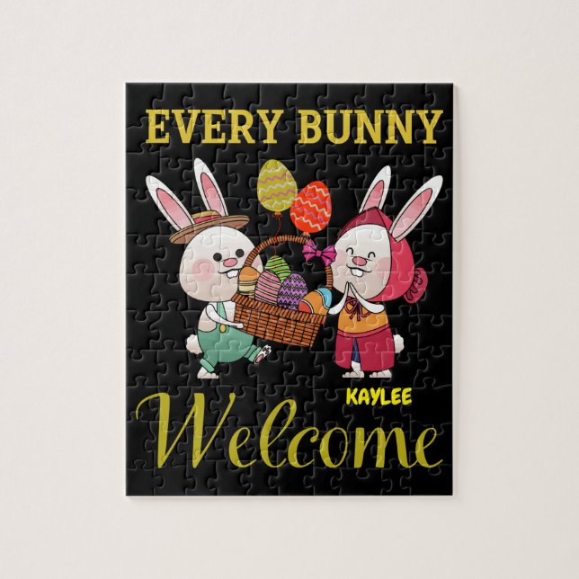 "VARJE BUNNY" PUZZLE-PERSONLIG PUSSEL (Vertikal)