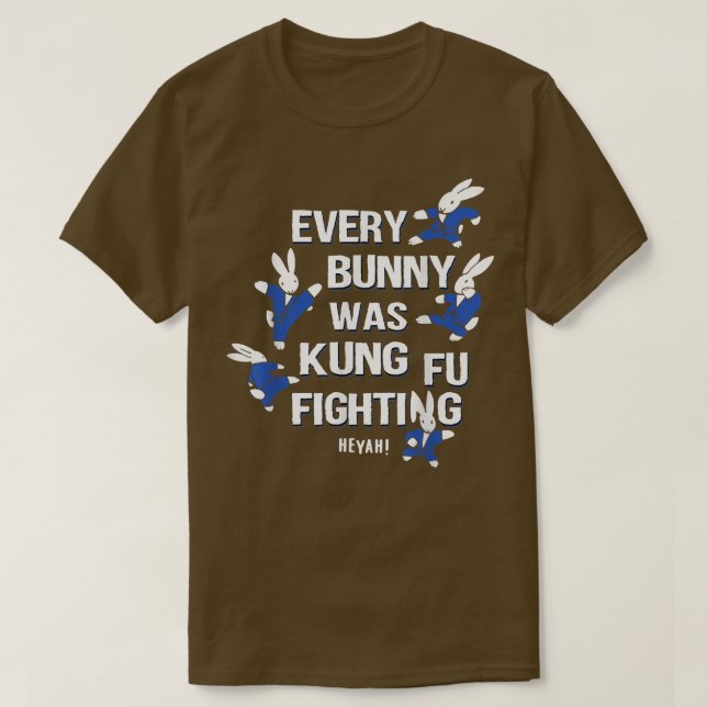 VARJE BUNNY VAR KUNG FU FIGHTING   T SHIRT (Design framsida)