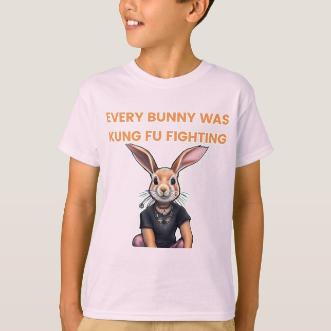 Varje Bunny var kung fu. T Shirt (Framsida)