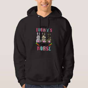 Varje Bunnys är favorite Nurse Cute Bunnies Påsk Hoodie