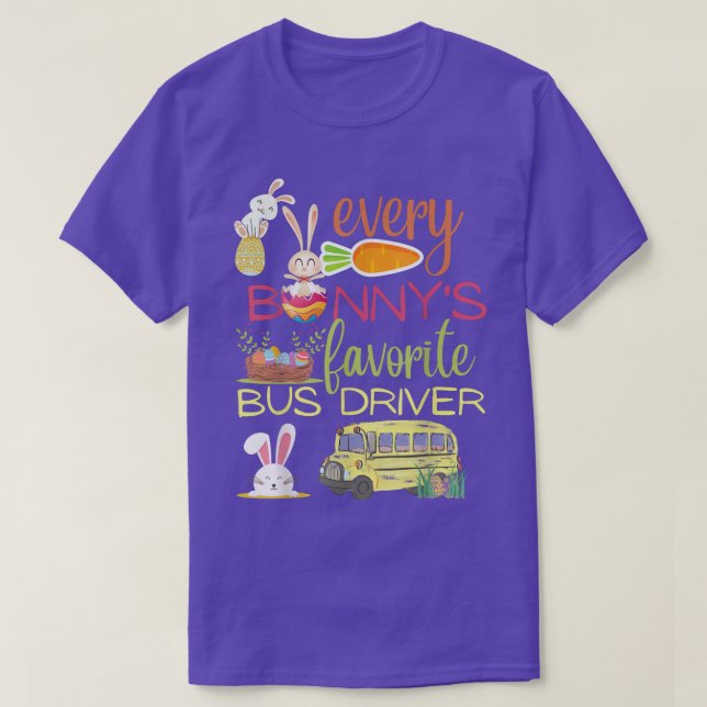 Varje Bunnys favoritbildobjekt i Buss roligt Easte T Shirt (Design framsida)