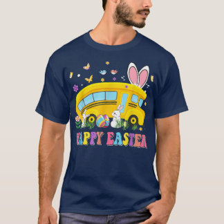 Varje Bunnys Favorite School Buss Driver Lycklig E T Shirt