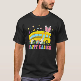 Varje Bunnys Favorite School Buss Driver Lycklig E T Shirt
