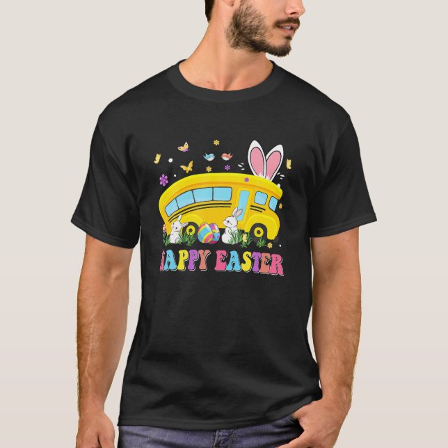 Varje Bunnys Favorite School Buss Driver Lycklig E T Shirt (Framsida)