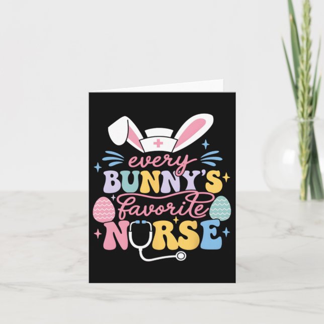 Varje Bunnys favoritnäsa Påskhare Nur Kort (Framsida)