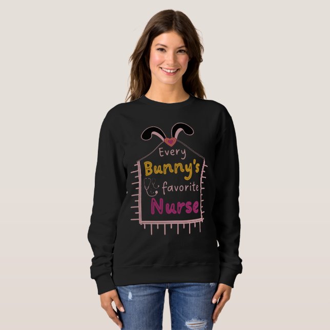 Varje Bunnys favoritsjuksköterska T Shirt (Hel framsida)