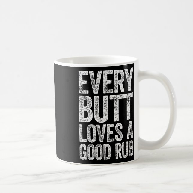 Varje Button Kärlek A Bra Rub Bbq Smoker Shirt Kaffemugg (Höger)
