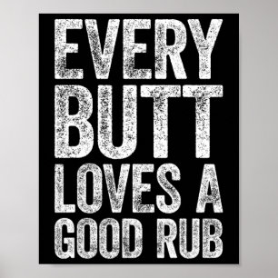 Varje Button Kärlek A Bra Rub Bbq Smoker Shirt Poster