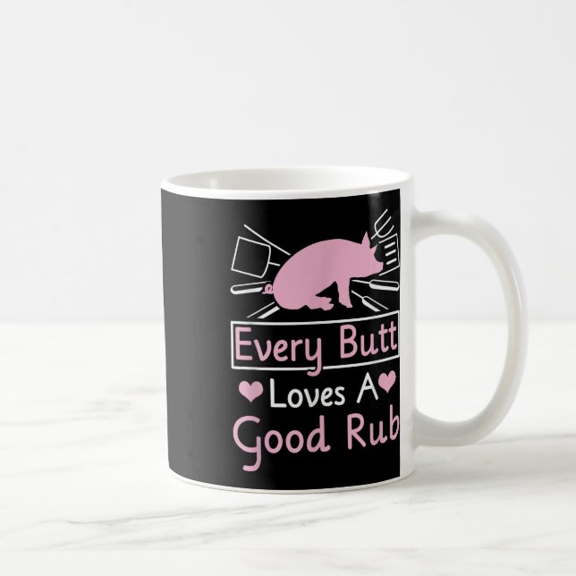 Varje Button Kärlek A Bra Rub Gris Gris Barbecue Kaffemugg (Höger)