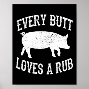 Varje Button Kärlek A Rub Fantastisk Kött Smoker B Poster