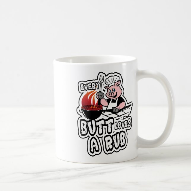 Varje Button Kärlek A Rub Fantastisk Kött Smoker Kaffemugg (Höger)