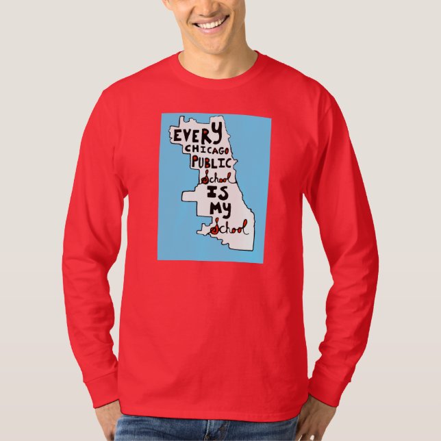 Varje Chicago kommunal skola är min skolar T-shirt (Framsida)