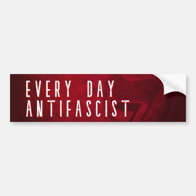 Varje dag Antifascist Bildekal (Framsidan)