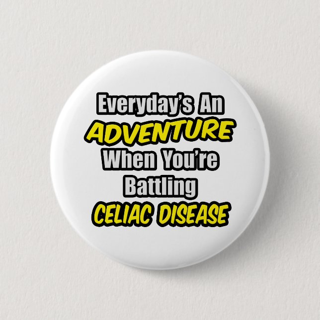 Varje dag är An Äventyr... Celiac Disease Knapp (Framsida)