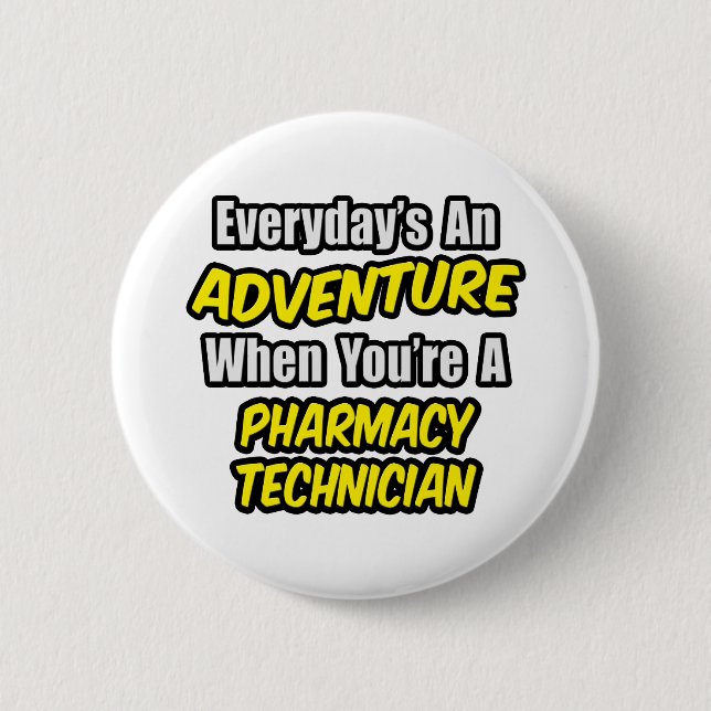 Varje dag är An Äventyr ... farmaceut Knapp (Framsida)