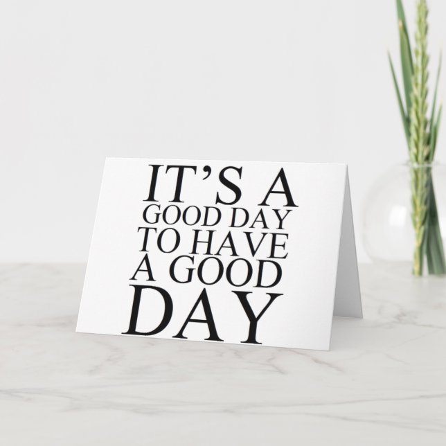 VARJE DAG ÄR BRA MED "DU" ÅRSDAG KORT (Framsida)