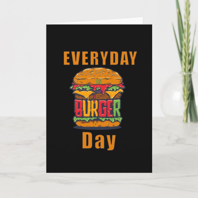 Varje dag är Burger Day Kort (Framsida)