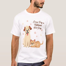 Varje dag är det en nationaldag - Hund- och kundde T Shirt