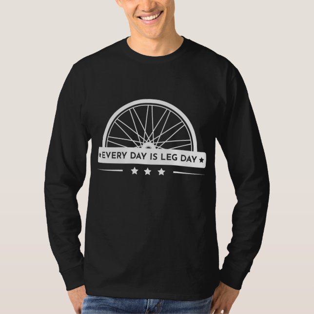 Varje dag är det roligt att cykla grafik varje dag t shirt (Framsida)