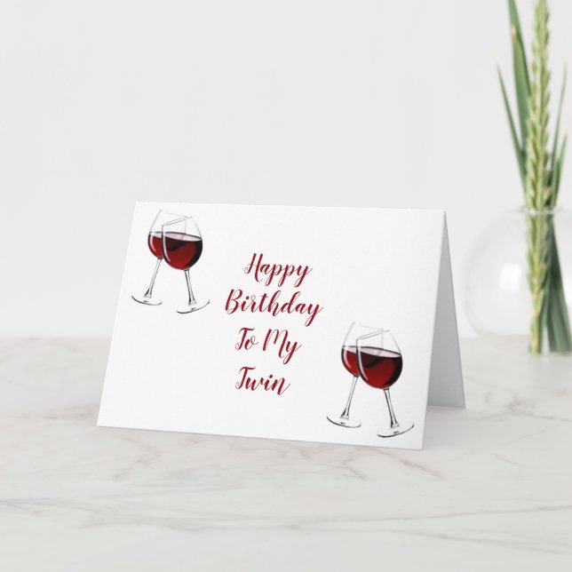 VARJE DAG ÄR DET SPECIELLA BIRTHDAY MY **TWIN** KORT (Framsida)