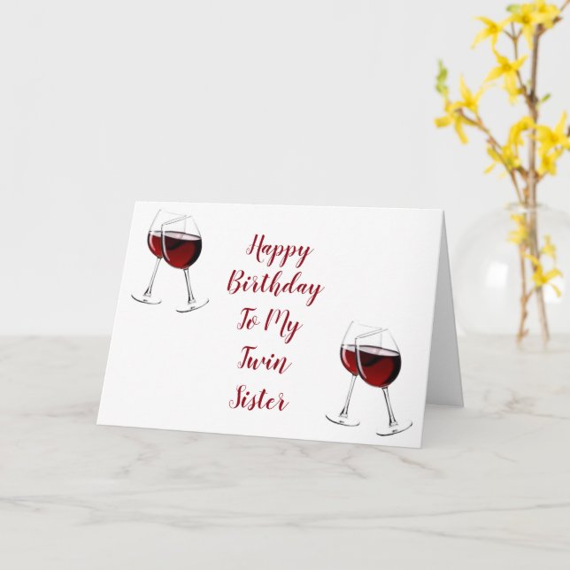 VARJE DAG ÄR DET SPECIELLA BIRTHDAY MY **TWIN SIST KORT (Gul blomma)