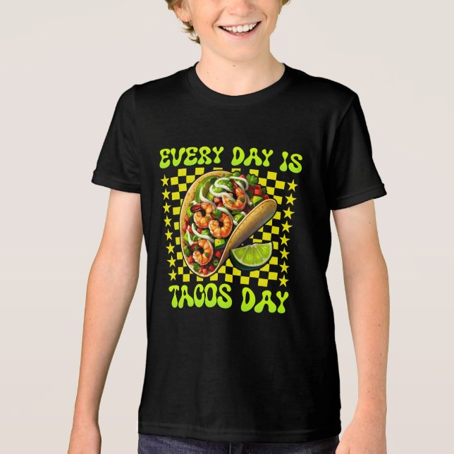 Varje dag är det tacos dag t shirt (Framsida)