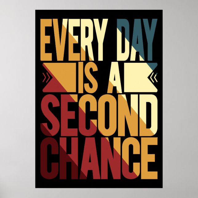 Varje dag är en andra chans poster (Framsidan)