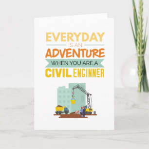 Varje dag är en Äventyr civil Ingenjör-flotta Helgkort