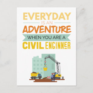 Varje dag är en Äventyr civil Ingenjör-flotta Vykort
