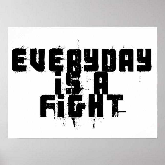 Varje dag är en kamp poster (Framsidan)