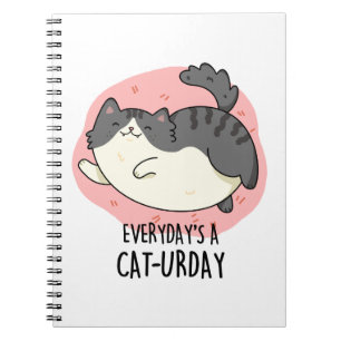 Varje Dag Är En Katt-urdag Rolig Katt Puns Anteckningsbok