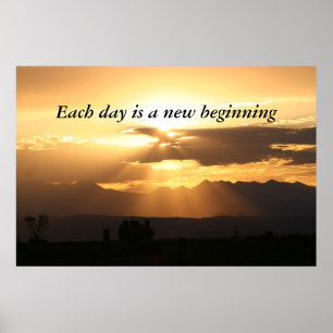 Varje dag är en ny början poster