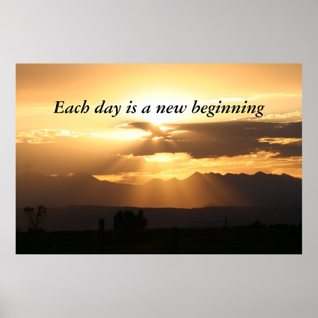Varje dag är en ny början poster (Framsidan)