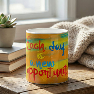 Varje dag är en ny offert för affärsmöjlighet kaffemugg