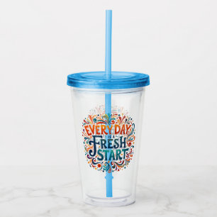 "Varje dag är en ny start" Motivering Take Away Mugg
